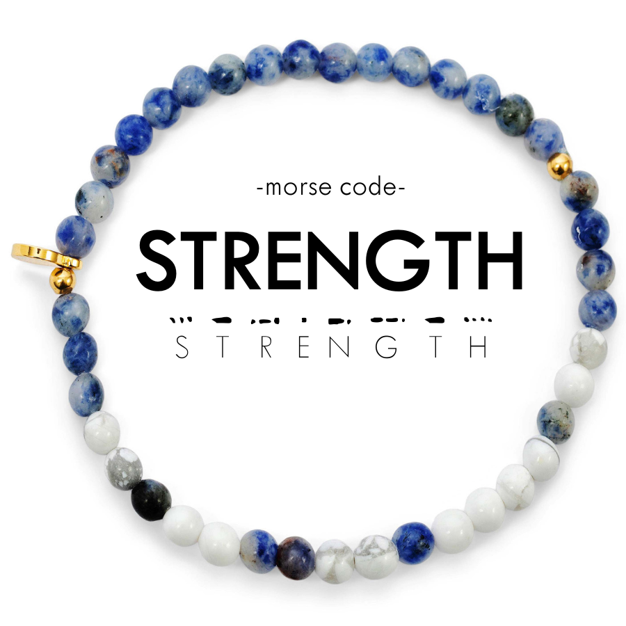 STRENGTH | Morse Code Bracelet