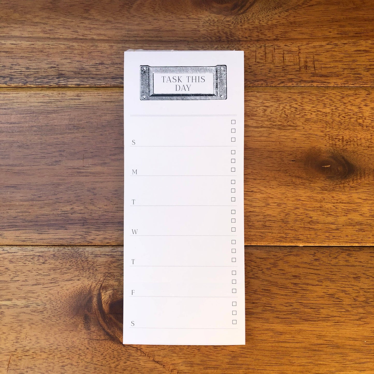Task this Day Long Notepad