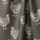 Hen House Geometry Tea Towel