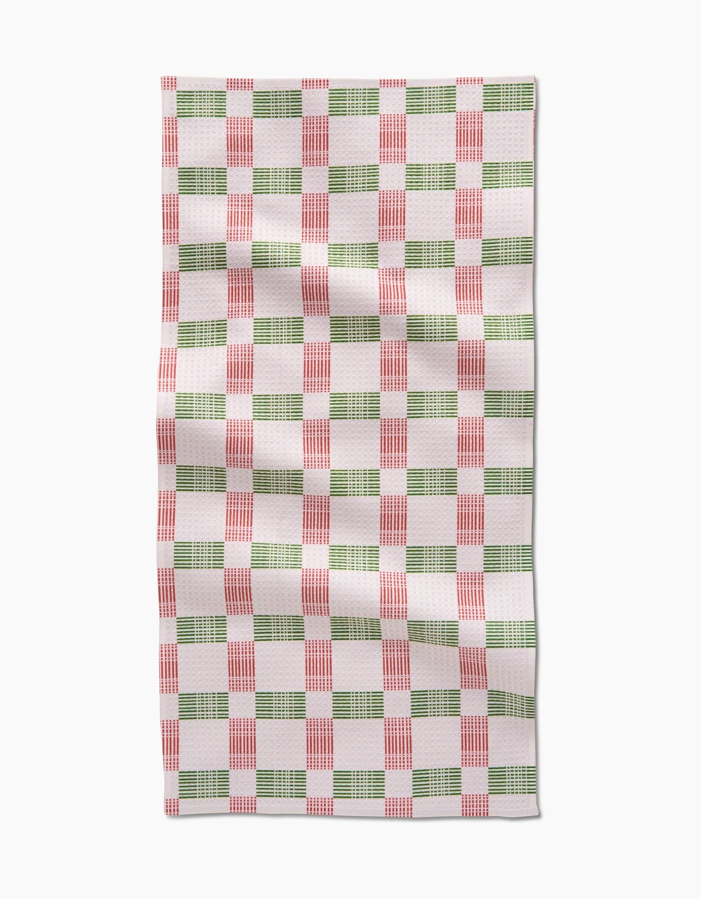 Be Merry Plaid Geometry Bar Towel