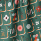 Moss Tile Toss Geometry Tea Towel