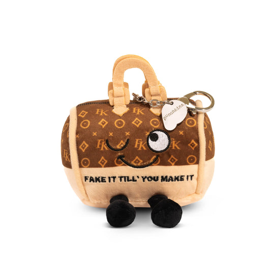 "Fake It Til You Make It" Handbag Plush Bag Charm