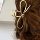 Gold Bowknot Shape Claw Clip