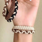 Chestnut 5pcs Smile Face Decor Braided Hair Ties