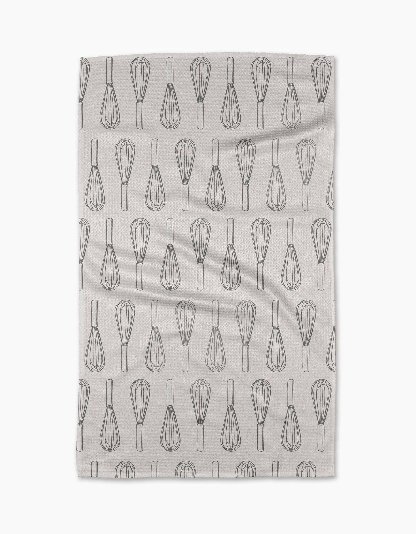 Kitchen Whisks Geometry Tea Towel