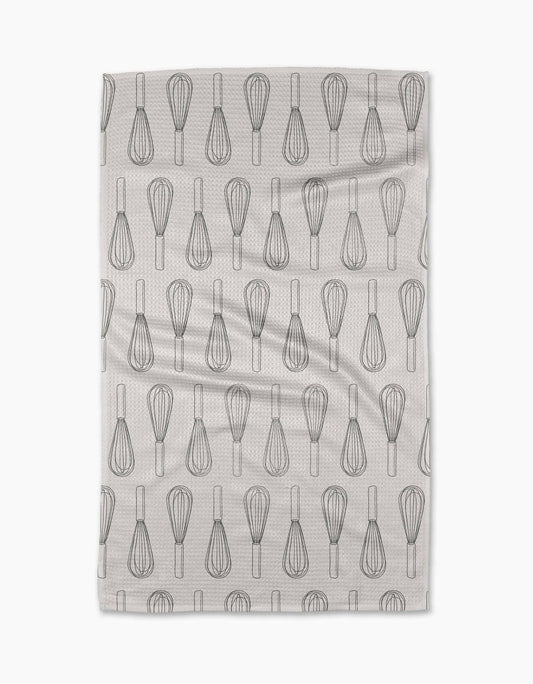 Kitchen Whisks Geometry Tea Towel