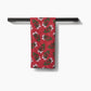 Christmas Berry Bow Geometry Tea Towel