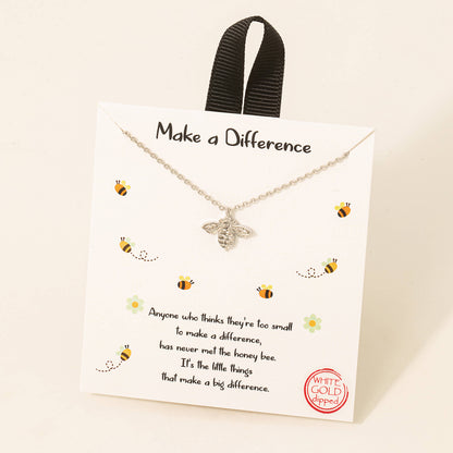 Bee Pendant Necklace