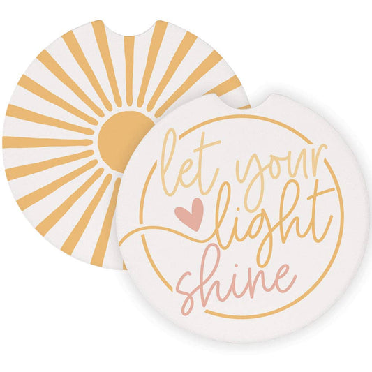 Let your light shine - Car Coasters