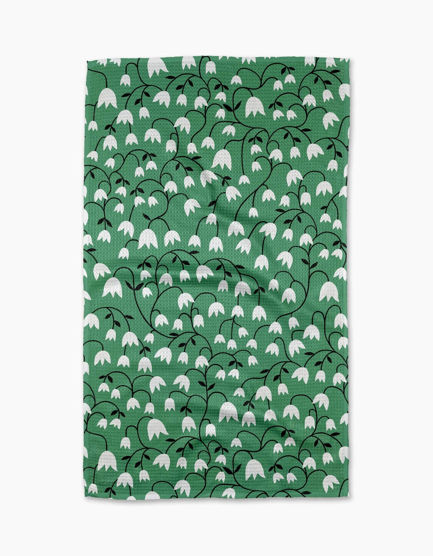 Snowdrop Geometry Tea Towel