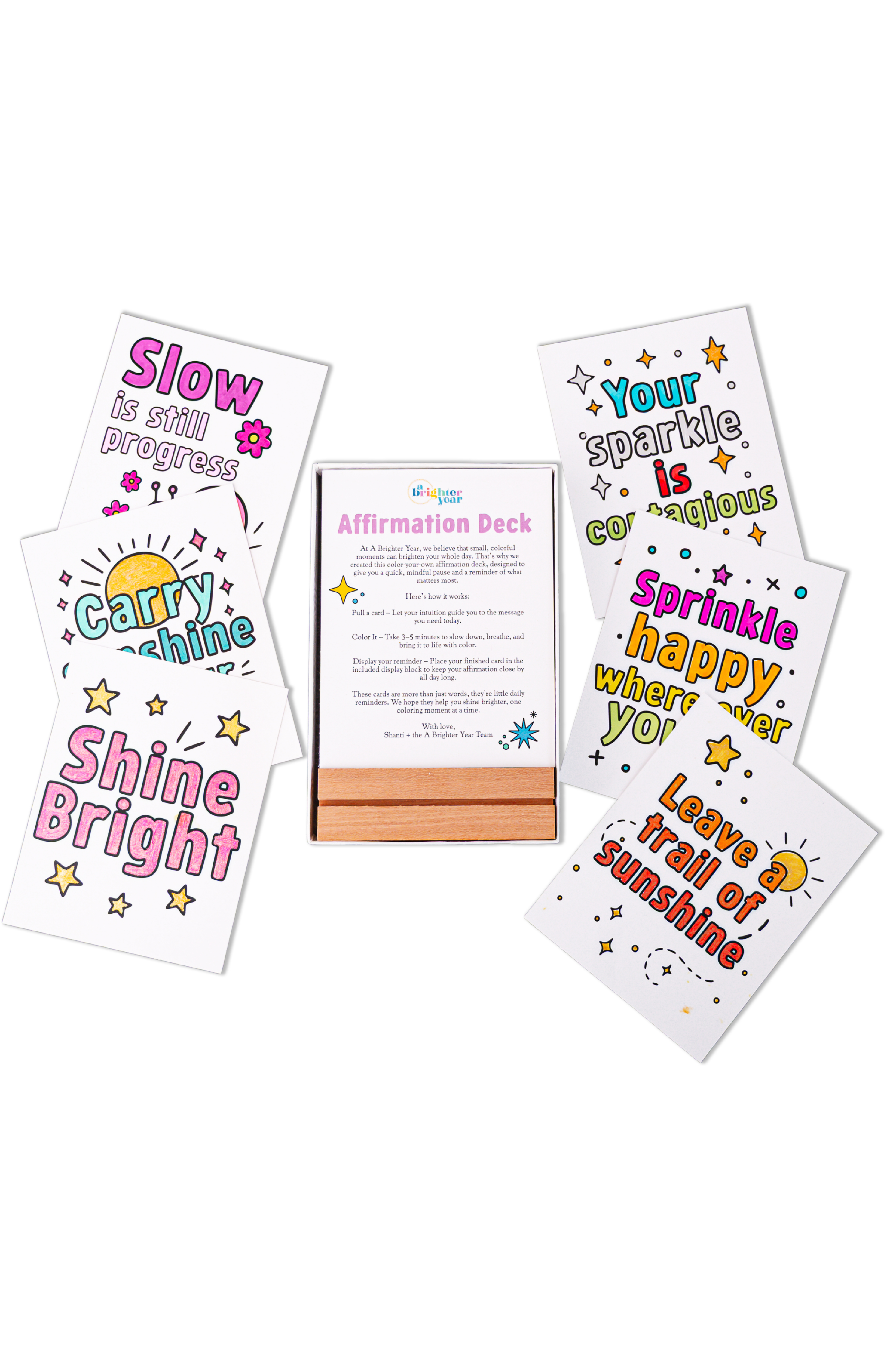 Color-Your-Own Affirmations Cards – live inspired 365