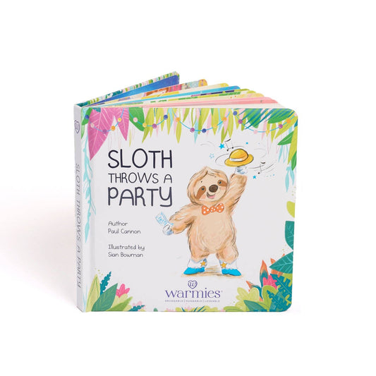 Sloth Throws a Party Warmies Board Book