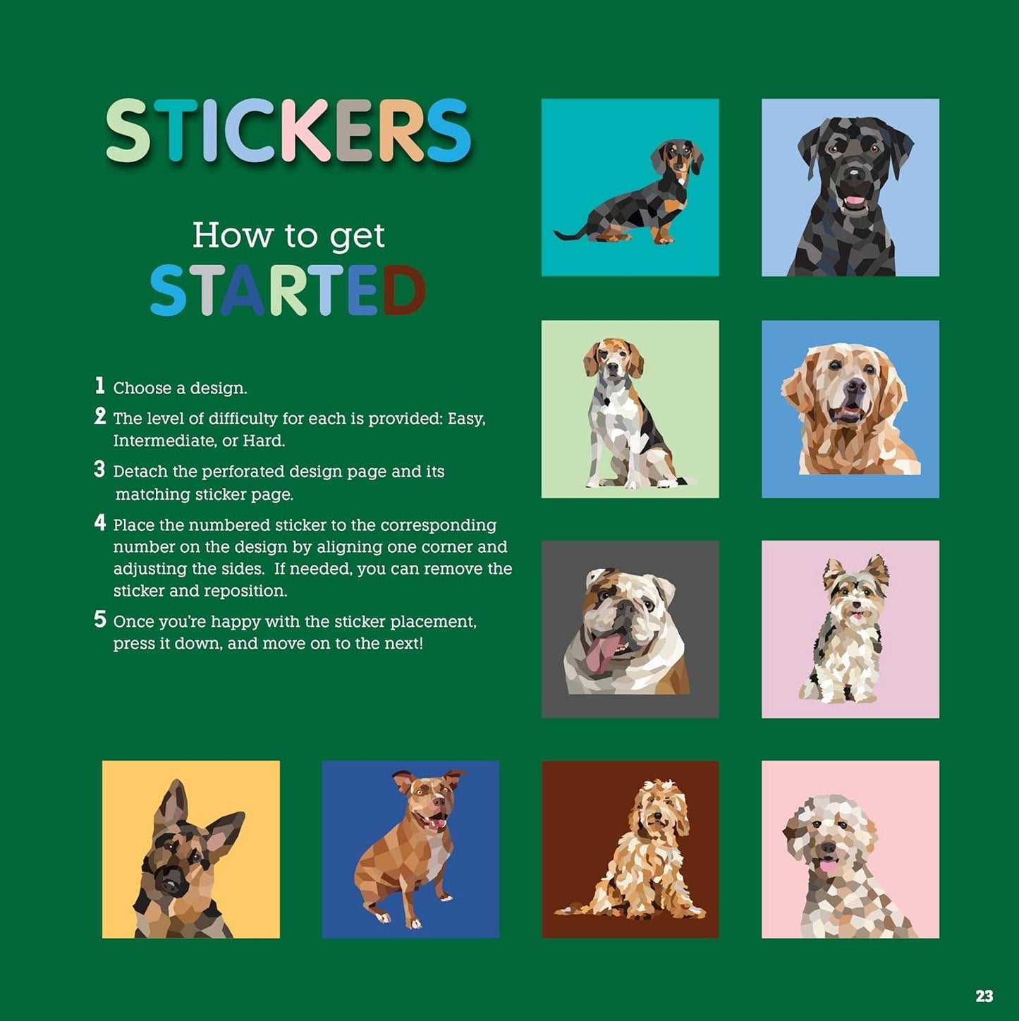My Sticker Paintings: Dogs