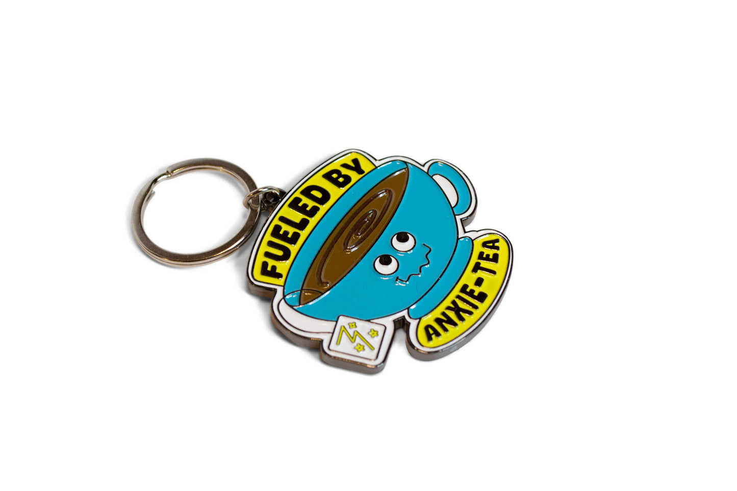 Anxie-tea Enamel Keychain