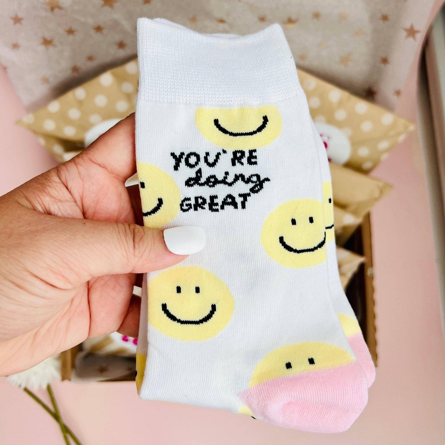 "You're Doing Great" Socks