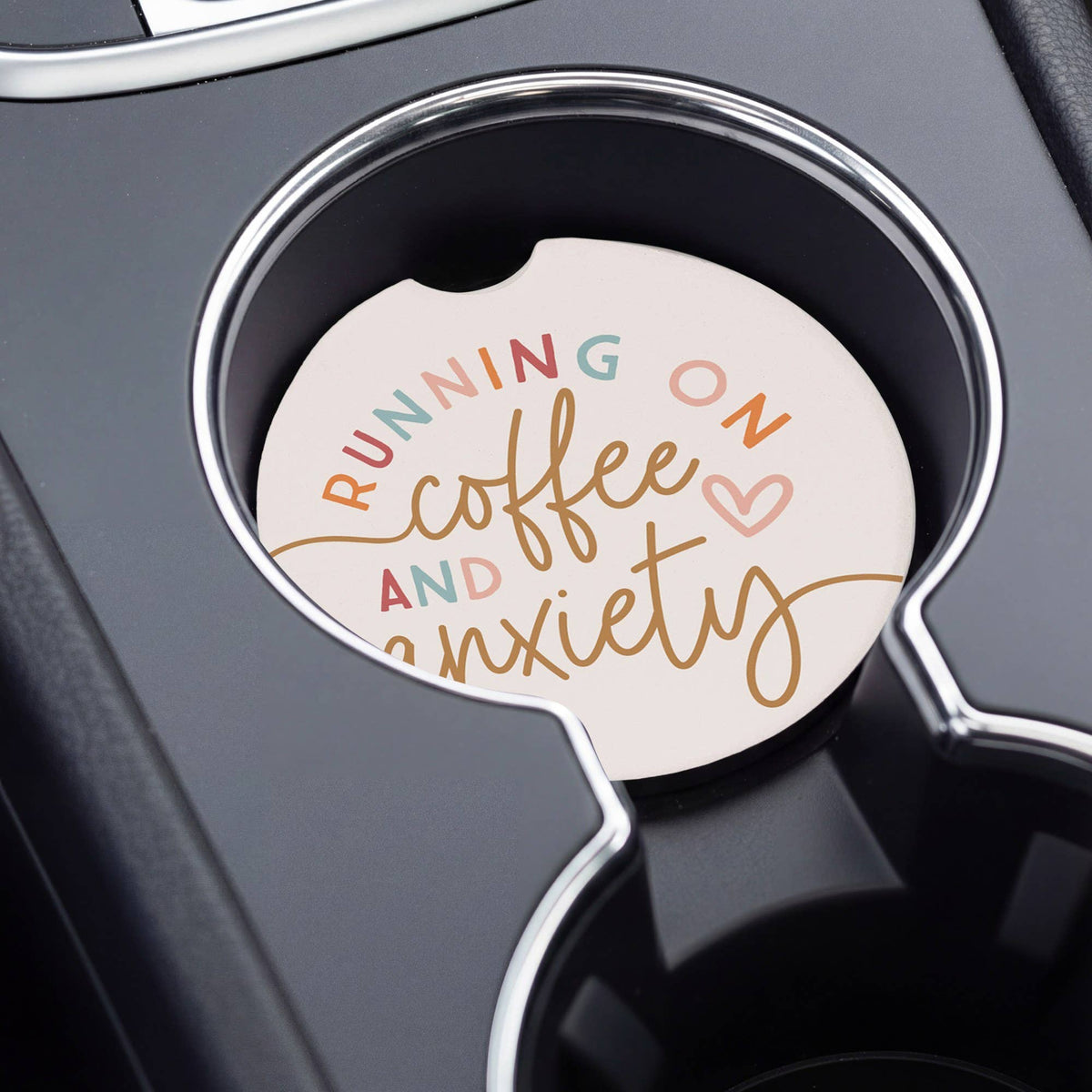 Coffee Anxiety Latte - Car Coasters