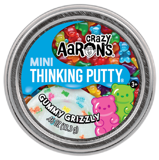 Crazy Aarons Mini Gummy Grizzly - 2" Thinking Putty Tin