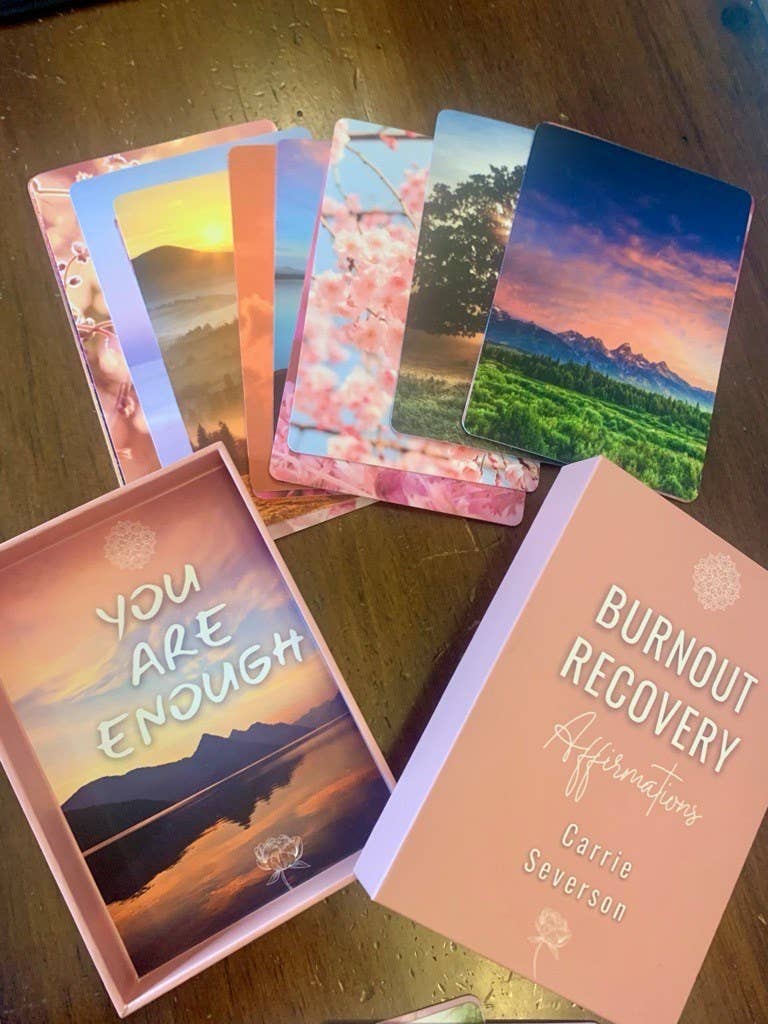 Burnout Recovery Affirmation Cards Boxed Set