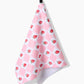 Vera Strawberries Geometry Tea Towel