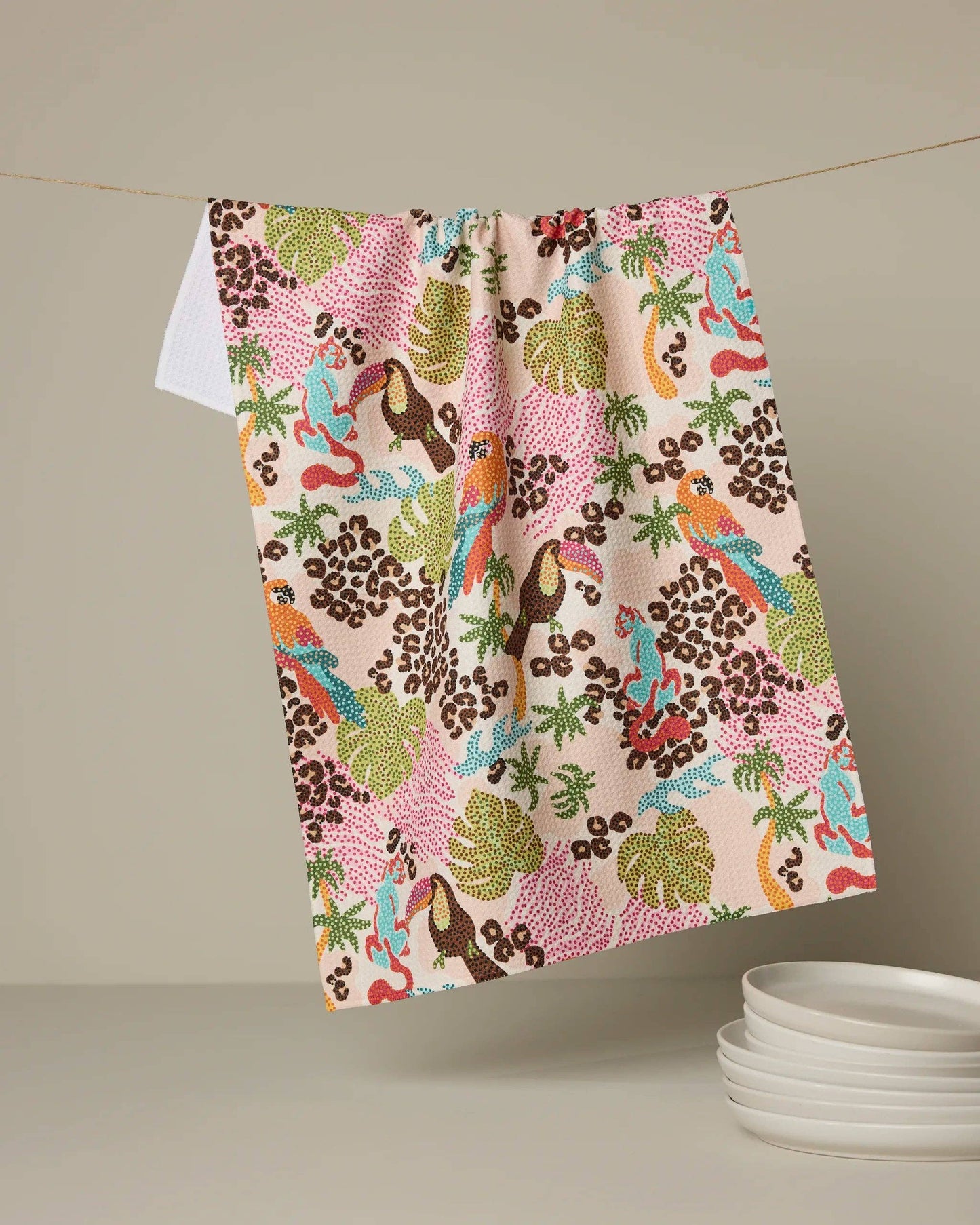 Tropi Hotel Geometry Tea Towel