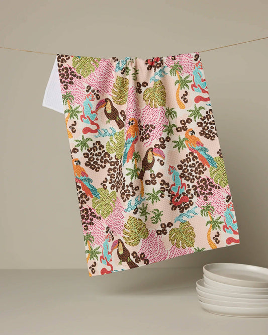 Tropi Hotel Geometry Tea Towel