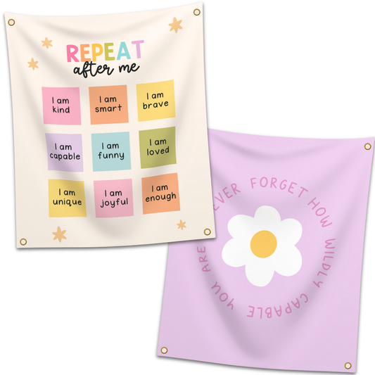 "Positive Affirmations"  Reversible Tapestry