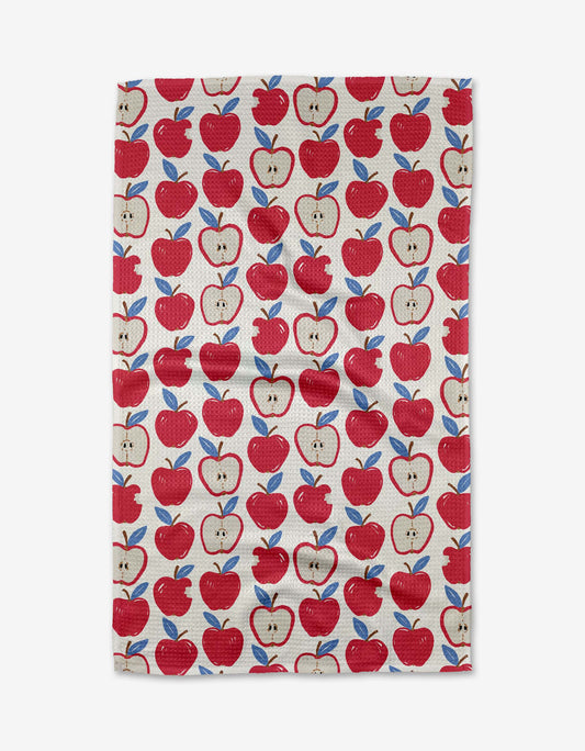 Apple A Day Geometry Tea Towel