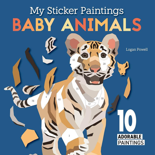 My Sticker Paintings - Baby Animals - 10 Adorable Paintings