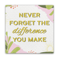 Never Forget The Difference You Make | Magnet
