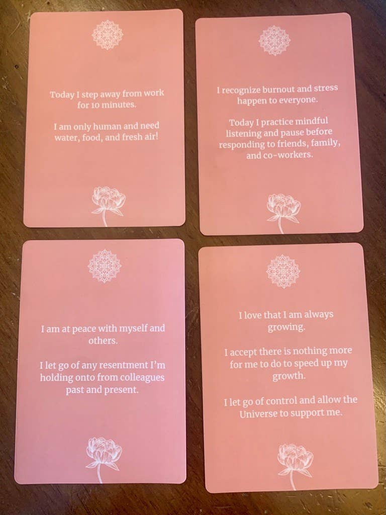 Burnout Recovery Affirmation Cards Boxed Set