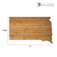 South Dakota State-Shaped Bamboo Serving & Cutting Board