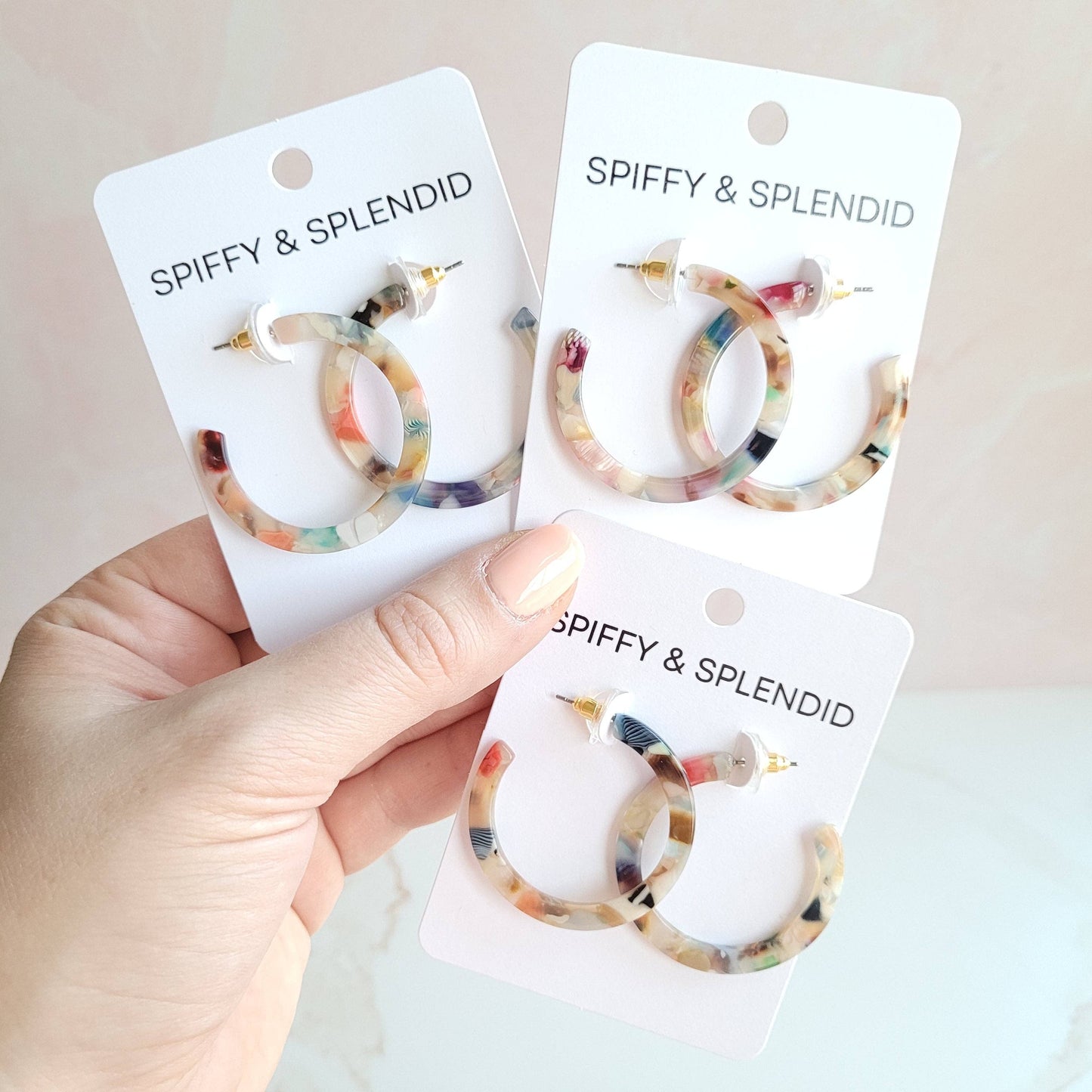 Multicolor Camy Hoops