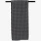 Charcoal Waffle Geometry Hand Towel