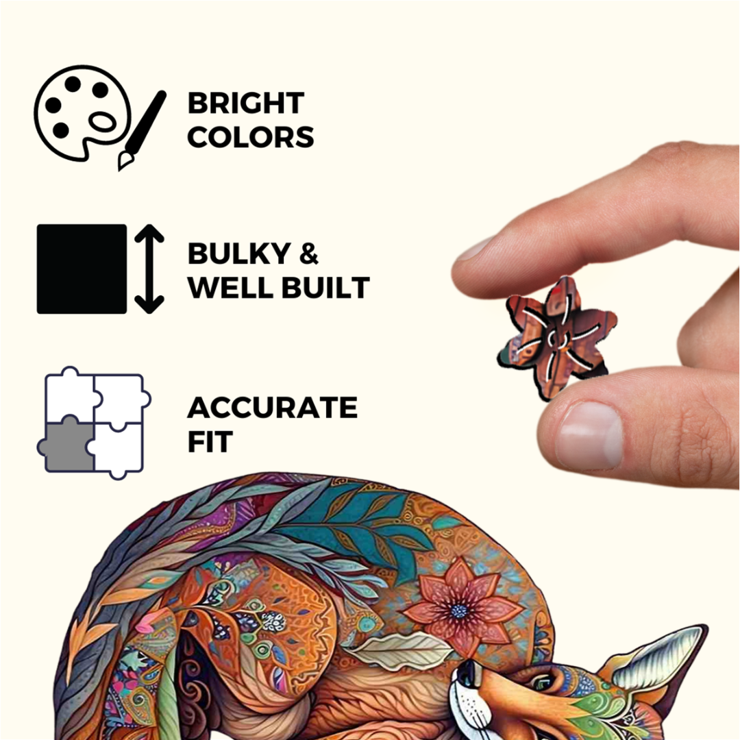 Sly Fox Wooden Jigsaw Puzzle