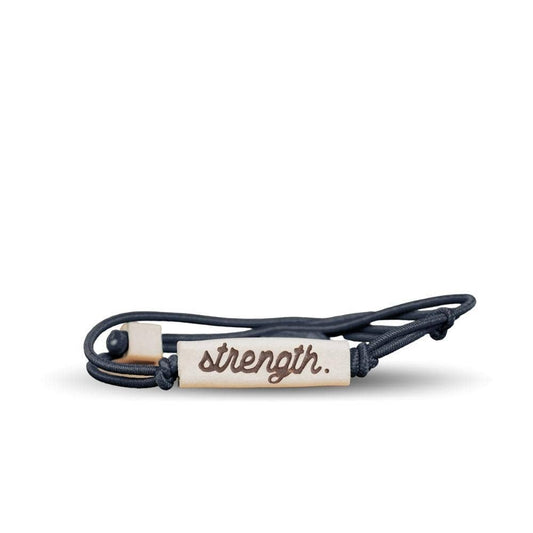 Strength - Ceramic Cursive Bracelet