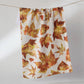 Painted Fall Geometry Tea Towel