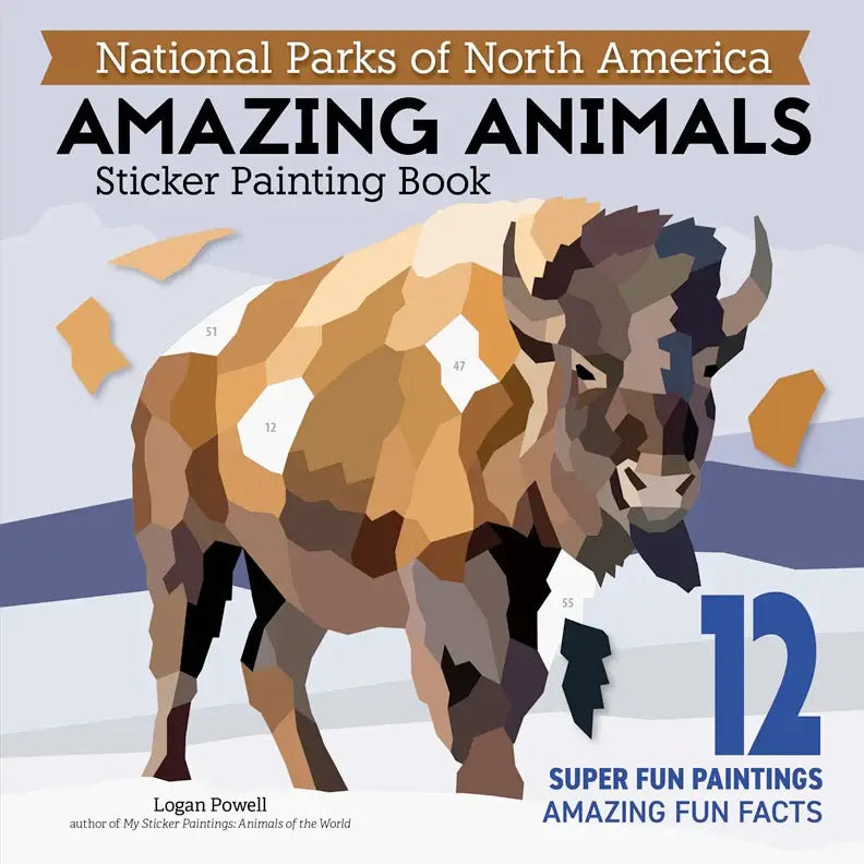 My Sticker Paintings: National Parks of N.A- Amazing Animals
