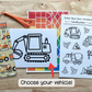 Construction Vehicle Craft and Gift Set for Kids