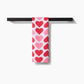 Blushing Hearts Geometry Tea Towel