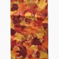 Watercolor Fallen Leaves Geometry Tea Towel