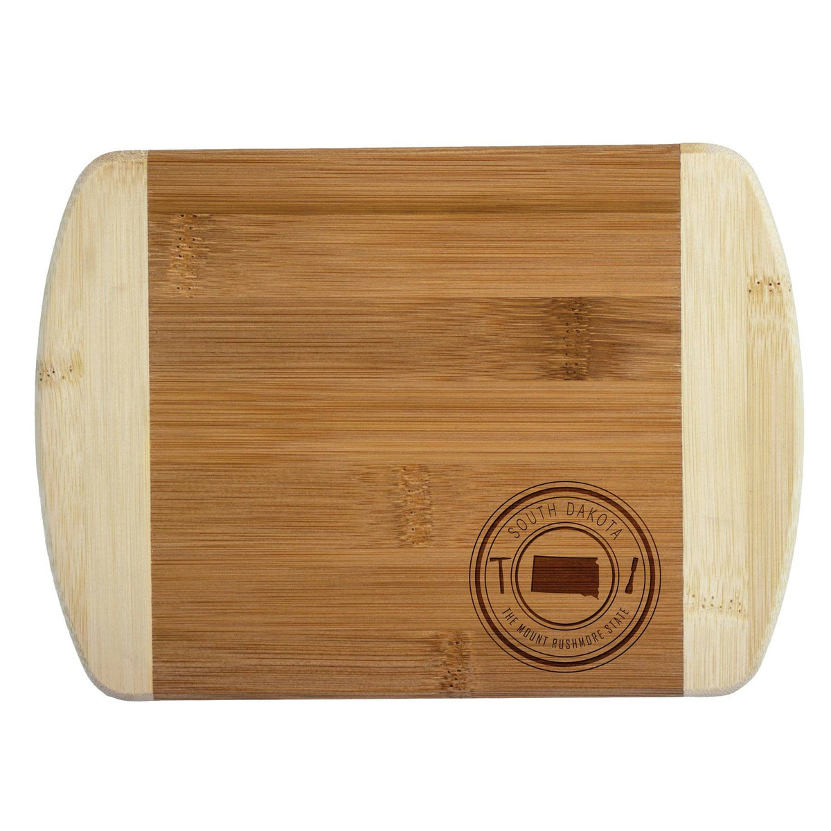 South Dakota State Stamp 8" Small Bamboo Cutting Board