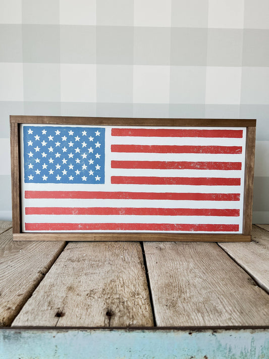 Distressed Flag - Sign