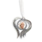 Sculpted Heart Photo Memorial Ornament