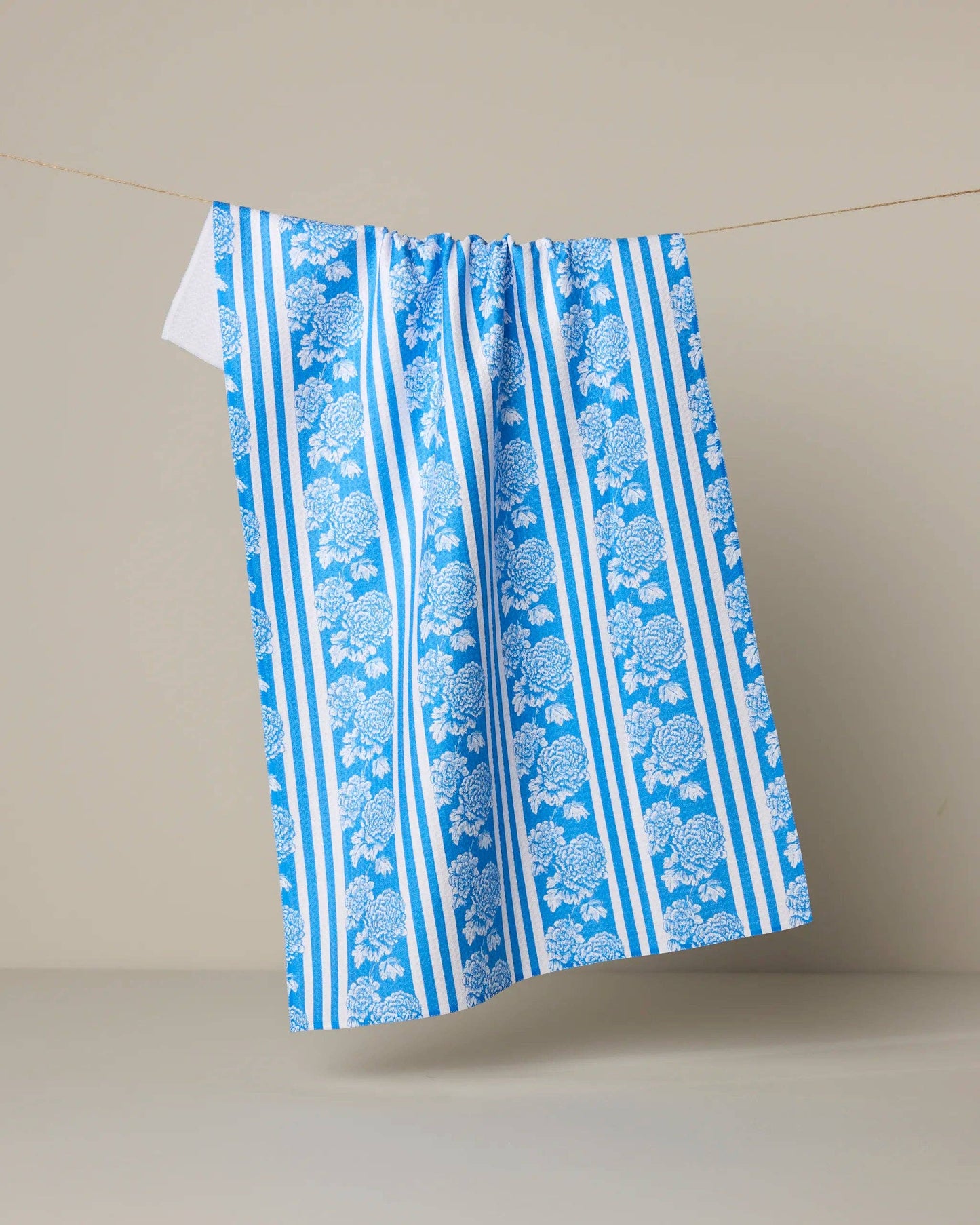 Santorini Geometry Tea Towel
