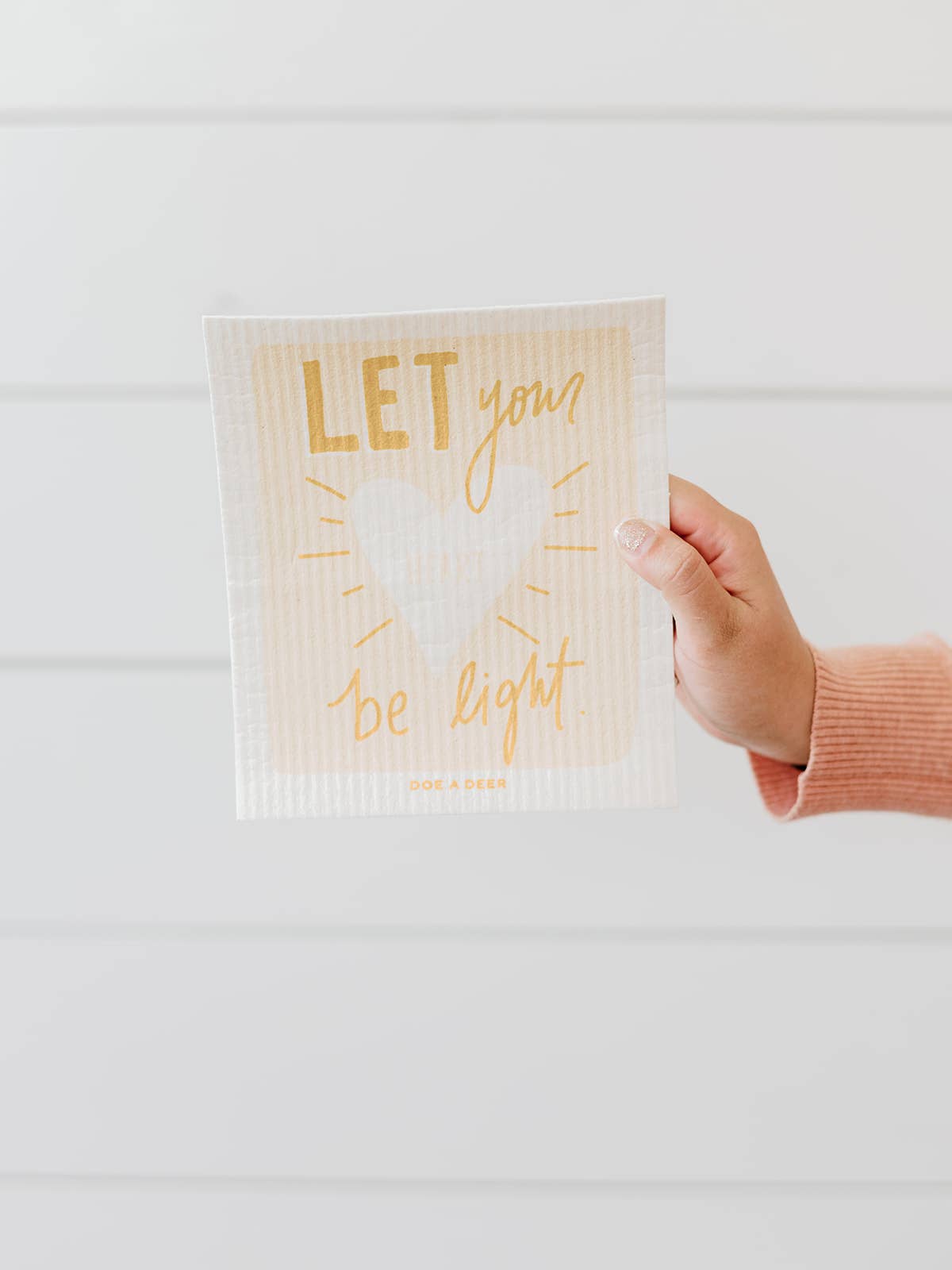 Let Your Heart Be Light |Swedish Dishcloth