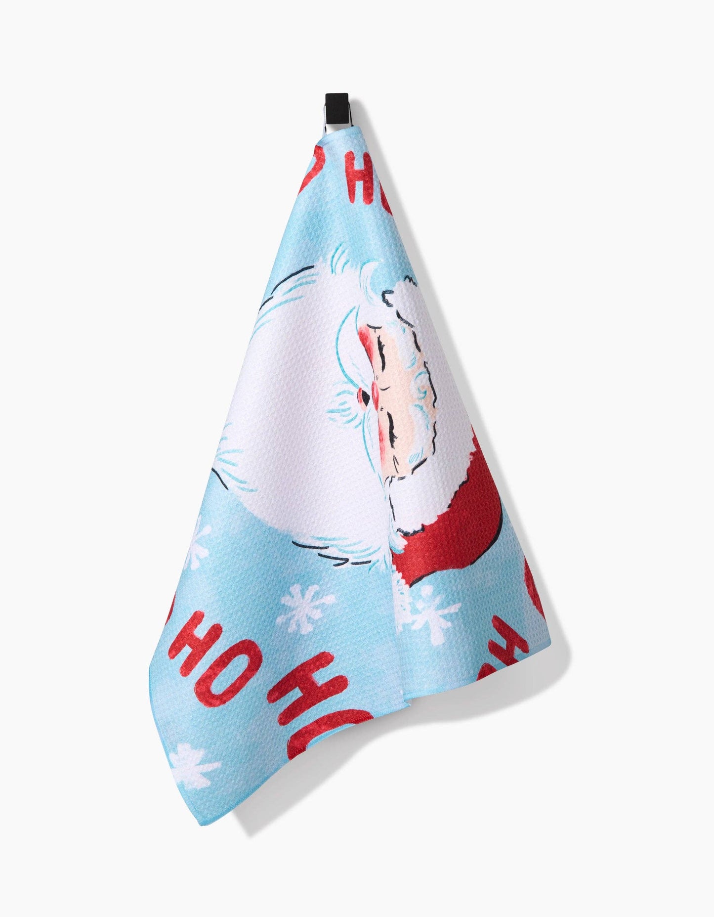 Merry Santa Claus Geometry Tea Towel