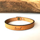 Courageous Thin Leather Bracelet