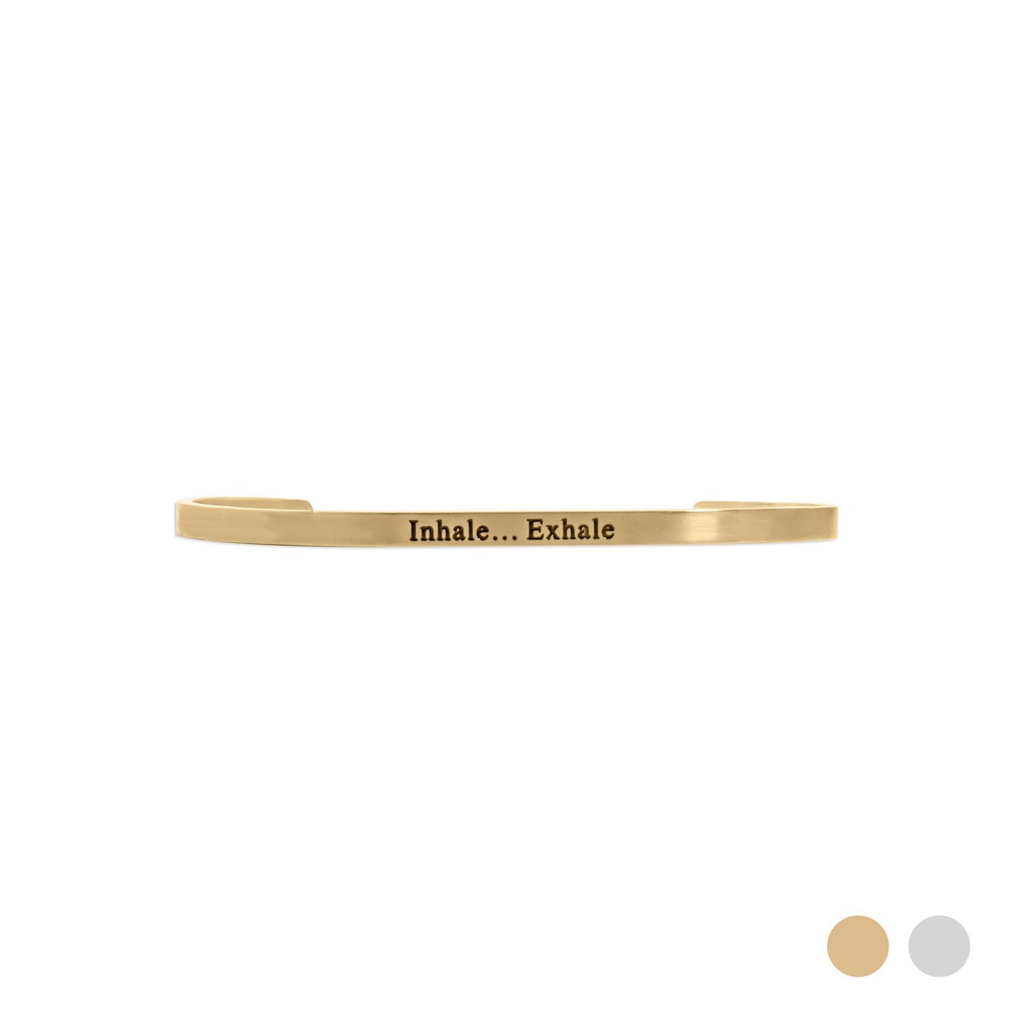 Inhale...Exhale - Engraved Bracelet