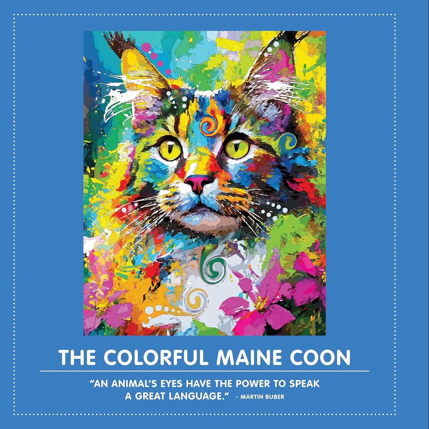 Pop Art Animals Sticker Mosaic Art Book - 10 Amazing Designs