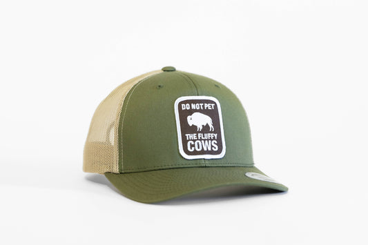 Do Not Pet The Fluffy Cows Hat - Trucker Caps